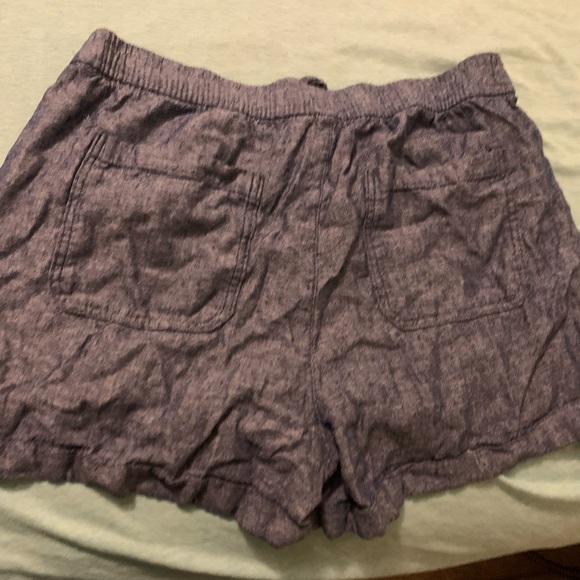 Old Navy High-Rise Tie Waist Linen Blend Shorts Size Large - Picture 5 of 5